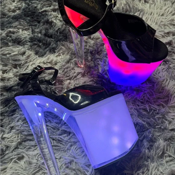 Pleaser Heels Discolite-809 size 9 - Picture 4 of 12